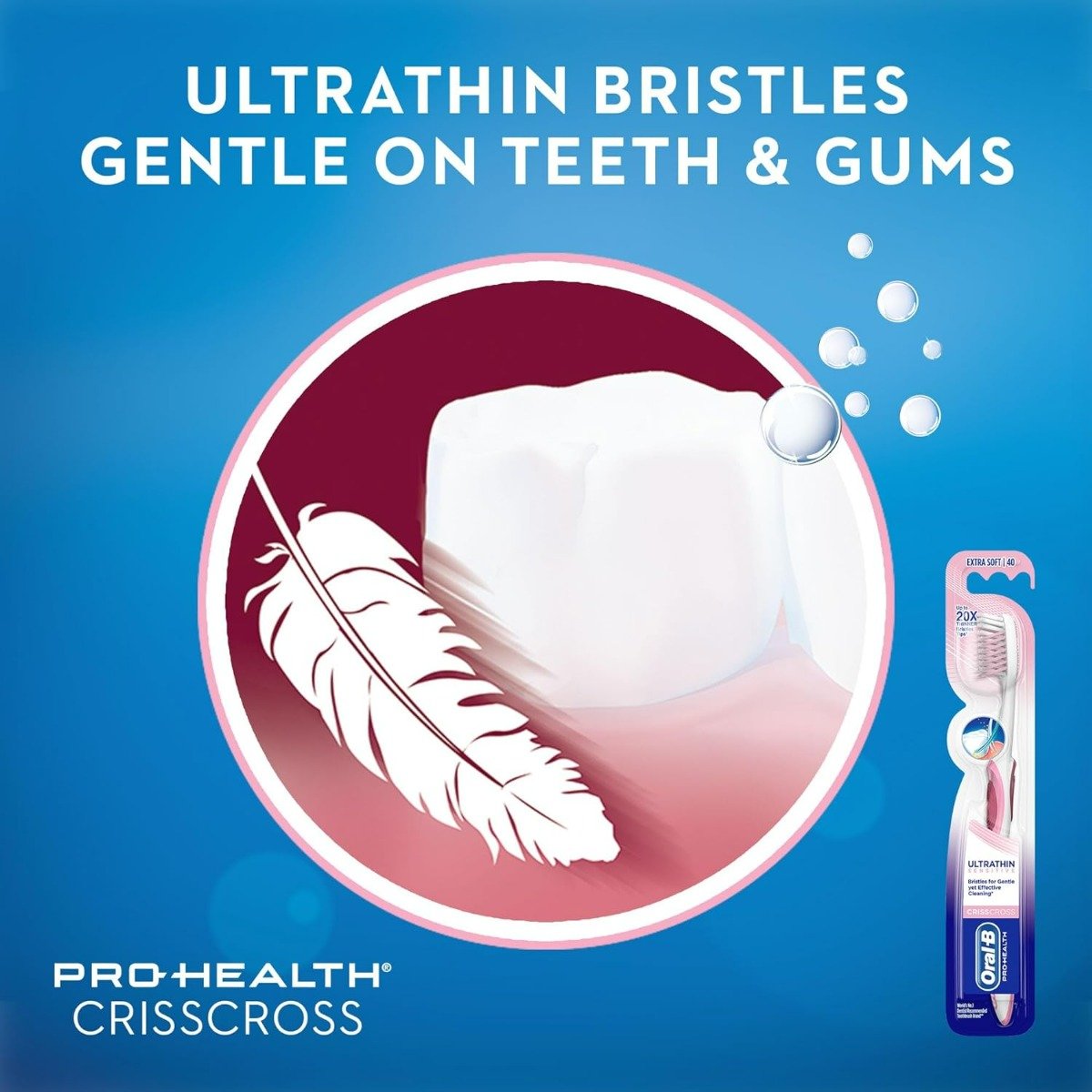 Oral-B Crisscross Ultrathin Extra Soft Toothbrush, 3 Count (Buy 2 Get 1 Free), Pack of 1 Oral-B Crisscross Ultrathin Extra Soft Toothbrush, 3 Count (Buy 2 Get 1 Free), Pack of 1