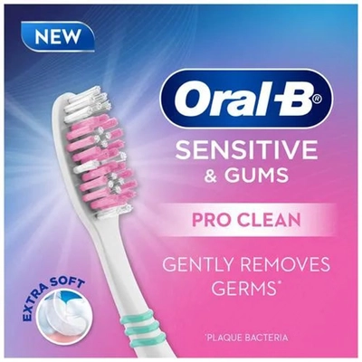 Oral-B Pro Clean Sensitive Extra Soft Toothbrush, 1 Count, Pack of 1