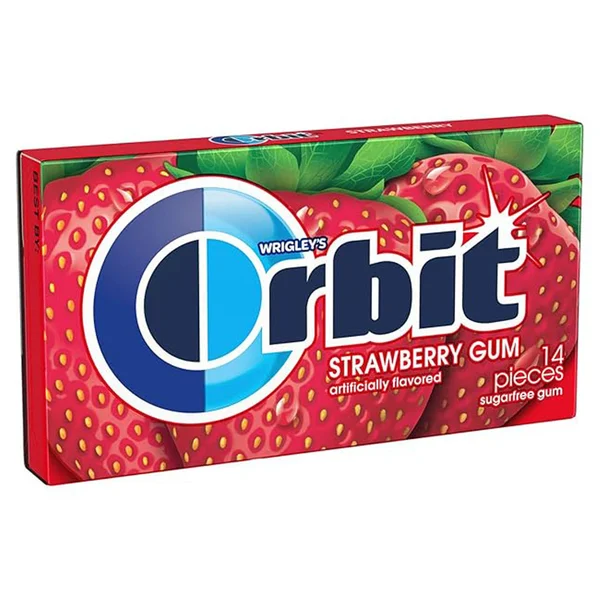 Orbit Sugarfree Gum Strawberry Remix Chocolate, 14 Count, Pack of 1