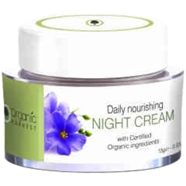 Organic Harvest Daily Nourishing Night Cream 50 gm | With Organic Ingredients, Pack of 1