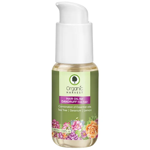 Organic Harvest Dandruff Free Hair Oil, 60 ml, Pack of 1