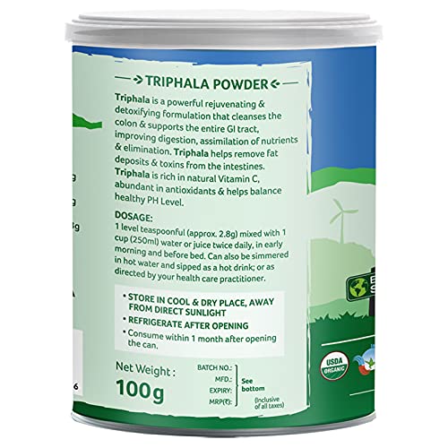 Organic India Triphala Powder, 100 gm Price, Uses, Side Effects, Composition Apollo Pharmacy