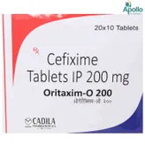 Oritaxim-O 200 Tablet 10's, Pack of 10 TABLETS
