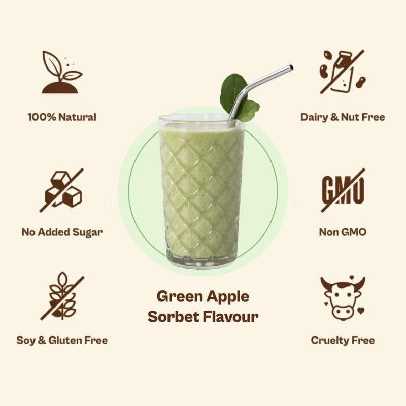 Origin Nutrition Supergreens Green Apple Sorbet Flavour Powder, 120 gm, Pack of 1 Origin Nutrition Supergreens Green Apple Sorbet Flavour Powder, 120 gm, Pack of 1