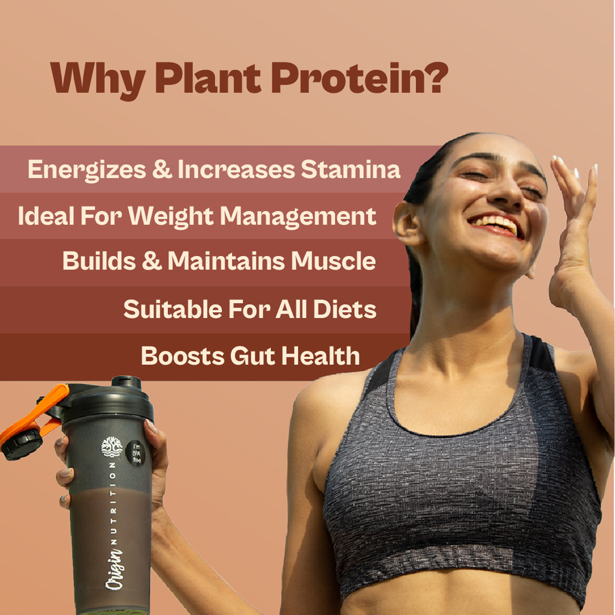 Origin Nutrition Daily Plant Protein Filter Coffee Flavour Powder, 810 gm, Pack of 1 Origin Nutrition Daily Plant Protein Filter Coffee Flavour Powder, 810 gm, Pack of 1