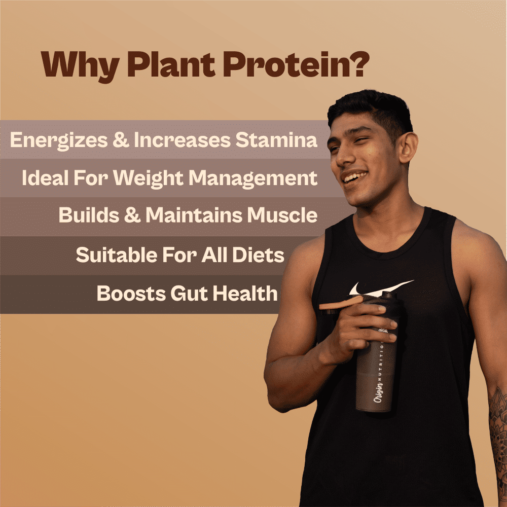 Origin Nutrition Daily Plant Protein Mocha Flavour Powder, 800 gm, Pack of 1 Origin Nutrition Daily Plant Protein Mocha Flavour Powder, 800 gm, Pack of 1