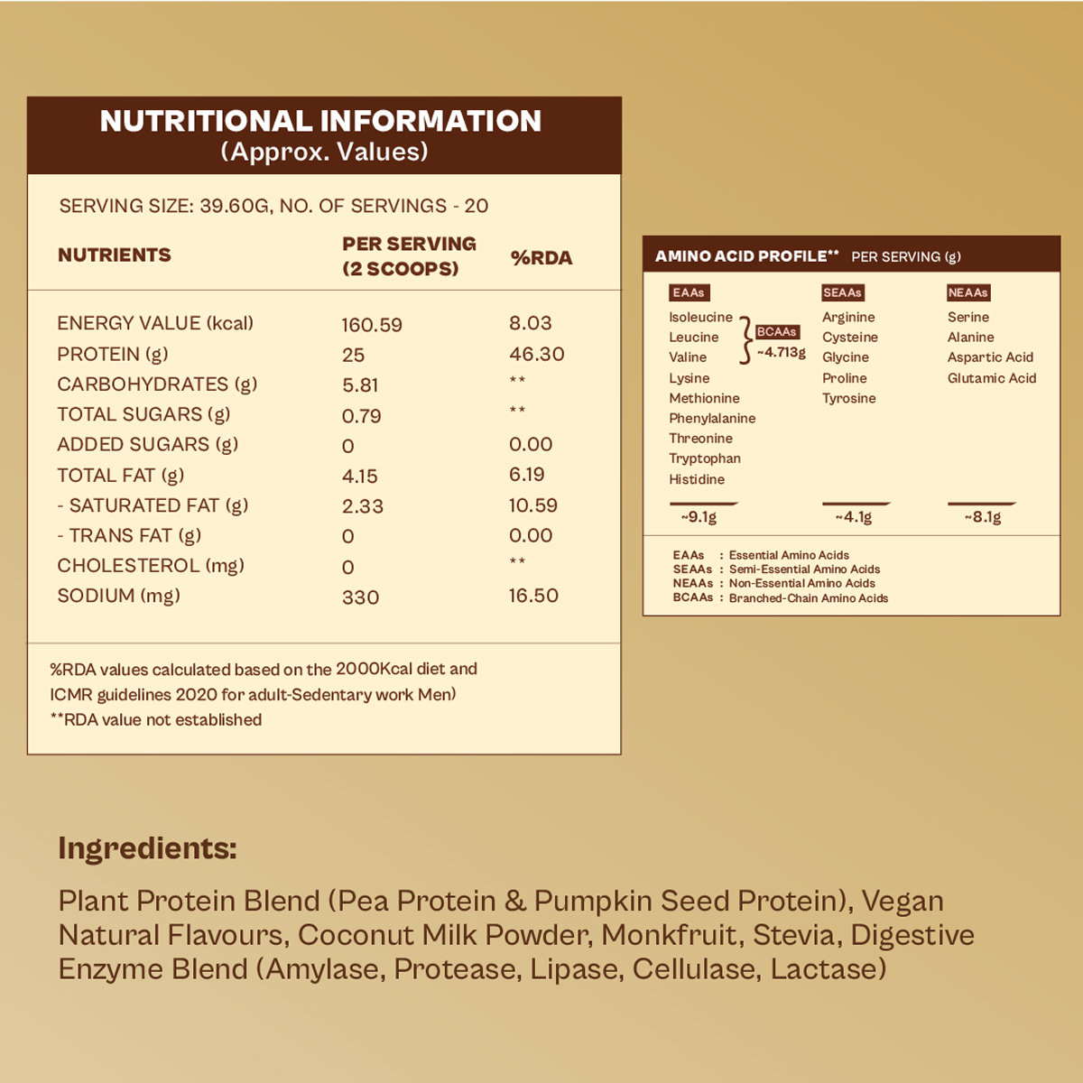 Origin Nutrition 100% Natural Daily Plant Protein Creamy Vanilla Flavour Powder, 792 gm | 25gm Protein per Serving | No Added Sugar , Pack of 1 Origin Nutrition 100% Natural Daily Plant Protein Creamy Vanilla Flavour Powder, 792 gm | 25gm Protein per Serving | No Added Sugar , Pack of 1