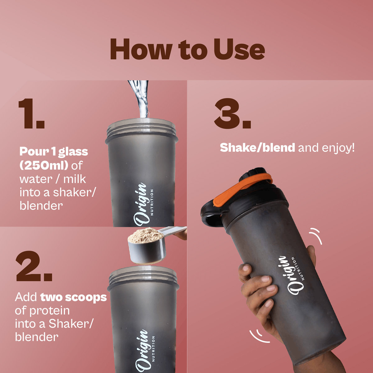 Origin Nutrition 100% Natural Daily Plant Protein Strawberry Delight Flavour Powder, 286 gm | 25gm Protein per Serving | No Added Sugar , Pack of 1 Origin Nutrition 100% Natural Daily Plant Protein Strawberry Delight Flavour Powder, 286 gm | 25gm Protein per Serving | No Added Sugar , Pack of 1