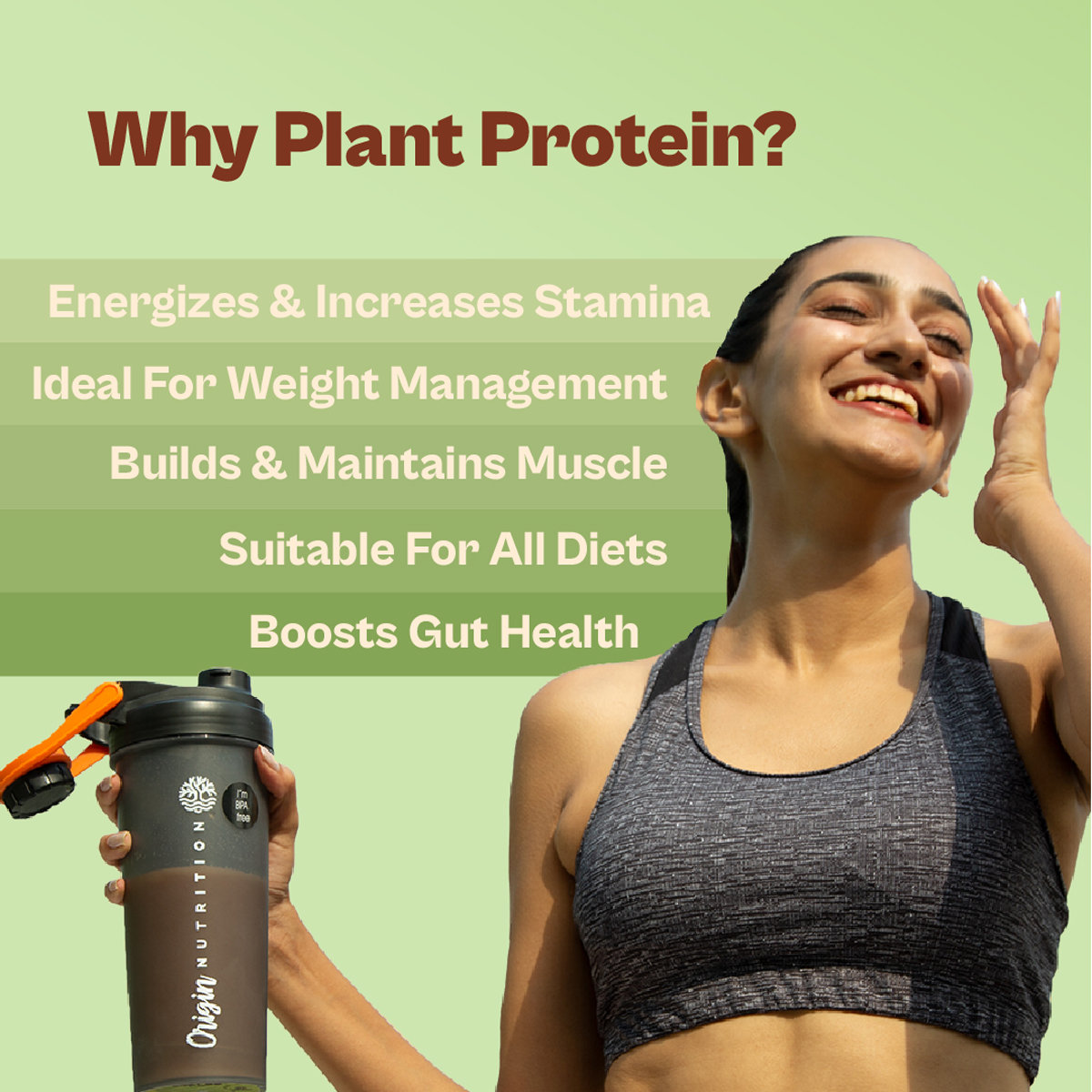 Origin Nutrition Daily Plant Protein Classic Unflavour Powder, 975 gm, Pack of 1 Origin Nutrition Daily Plant Protein Classic Unflavour Powder, 975 gm, Pack of 1