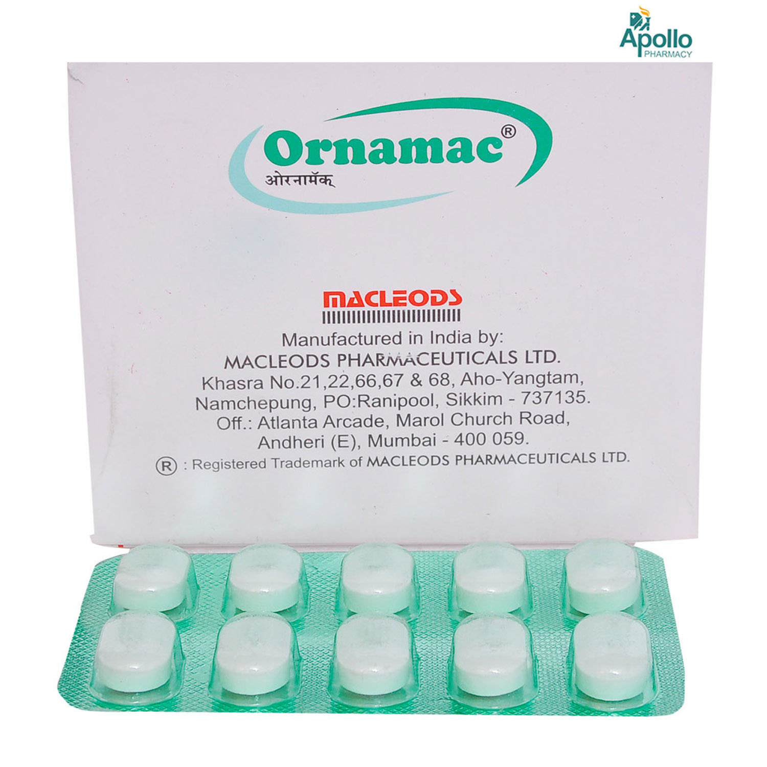 Ornamac Tablet 10's, Pack of 10 TabletS Ornamac Tablet 10's, Pack of 10 TabletS
