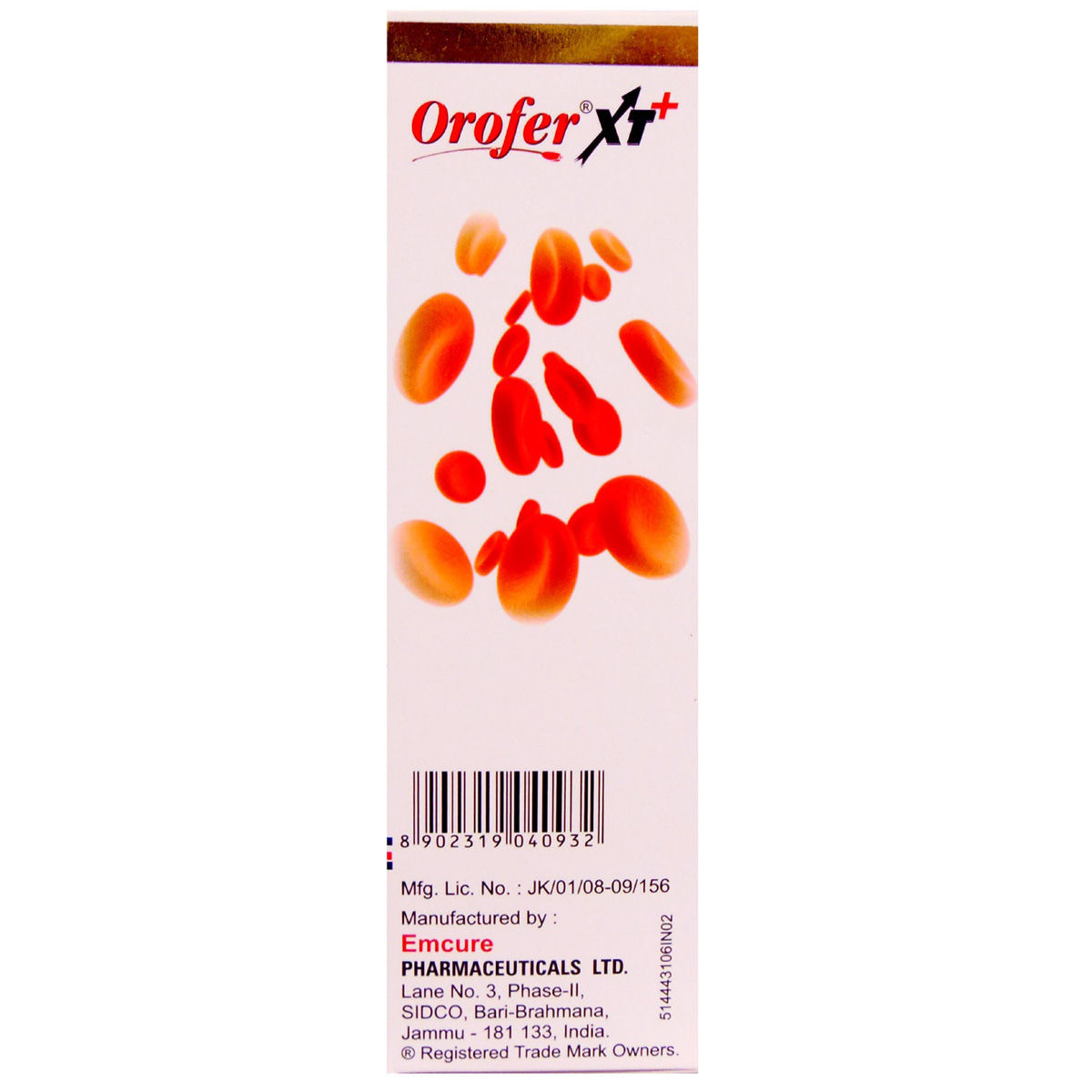 Orofer XT Plus Iron Tonic Orange Suspension 200 ml, Pack of 1 ORAL SUSPENSION