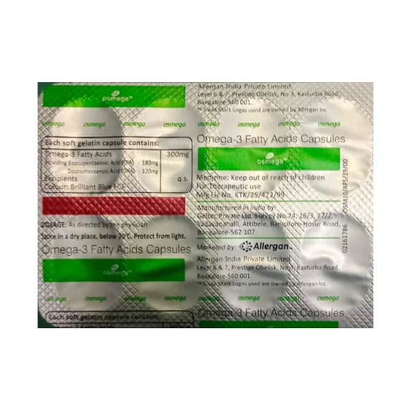 Osmega Capsule 10's, Pack of 10 CapsuleS