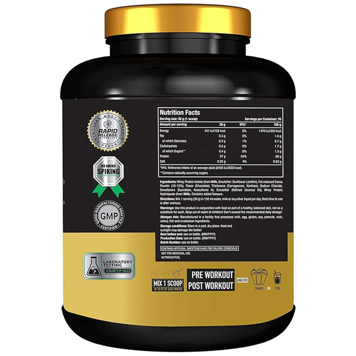 One Science Nutrition (OSN) 100% Iso Gold Whey Protein Chocolate Charge Flavour Powder, 2.27 kg, Pack of 1 One Science Nutrition (OSN) 100% Iso Gold Whey Protein Chocolate Charge Flavour Powder, 2.27 kg, Pack of 1