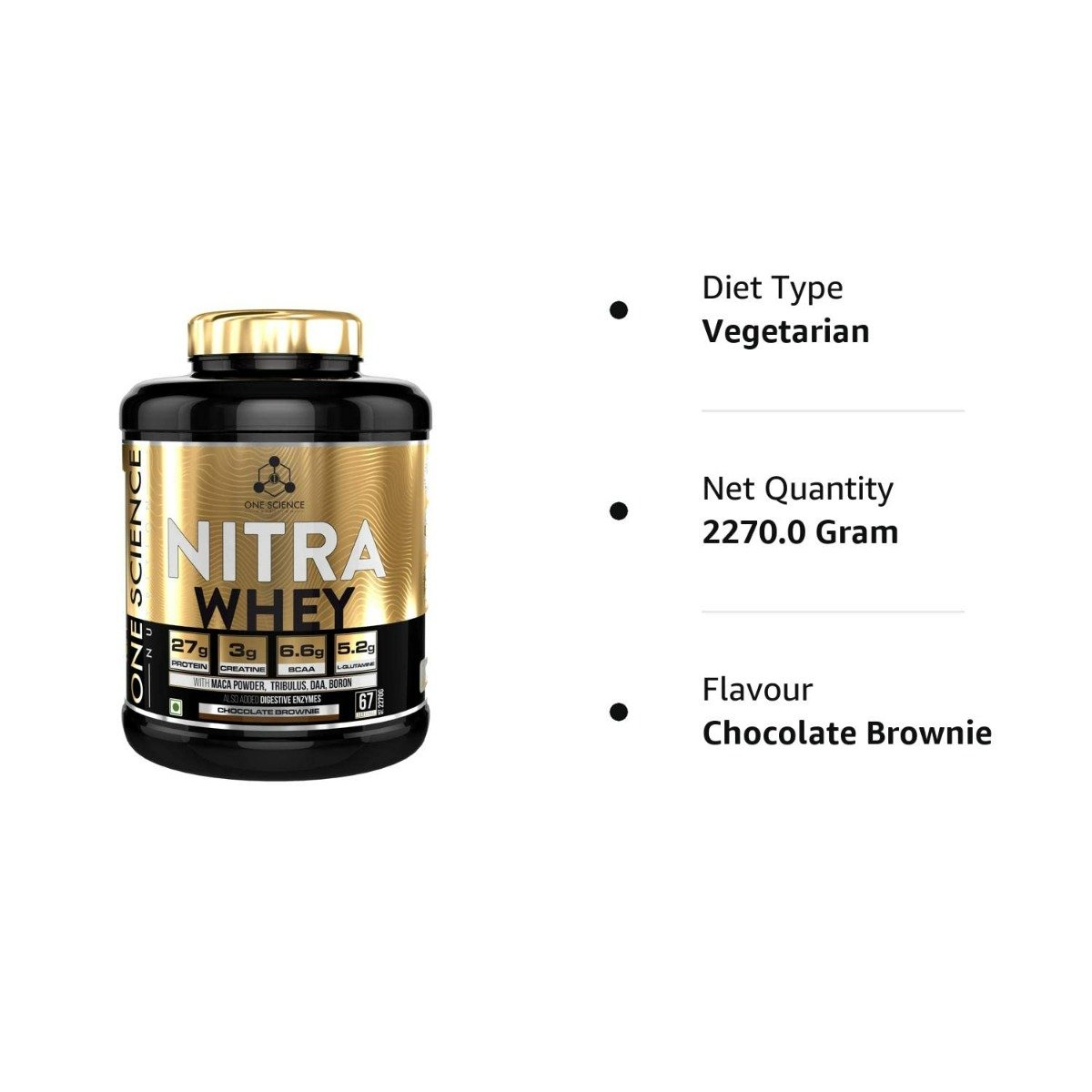 One Science Nutrition (OSN) Nitra Whey Protien Chocolate Brownie Flavour Powder, 2.27 kg, Pack of 1 One Science Nutrition (OSN) Nitra Whey Protien Chocolate Brownie Flavour Powder, 2.27 kg, Pack of 1