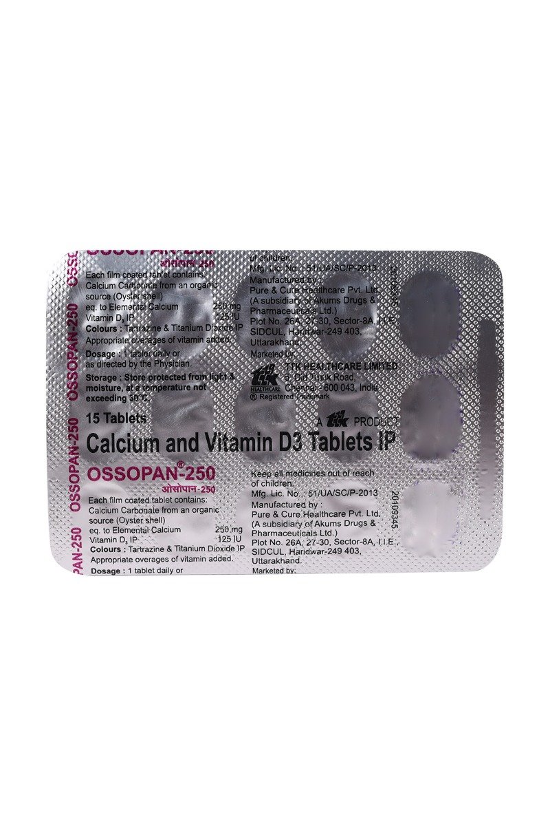 Ossopan-250 Tablet 15's, Pack of 15 TabletS Ossopan-250 Tablet 15's, Pack of 15 TabletS