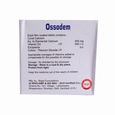 Ossodem Tablet 10'S, Pack of 10 TabletS