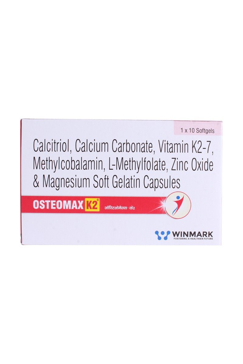 Osteomax-K2 Capsule 10's, Pack of 10 Osteomax-K2 Capsule 10's, Pack of 10