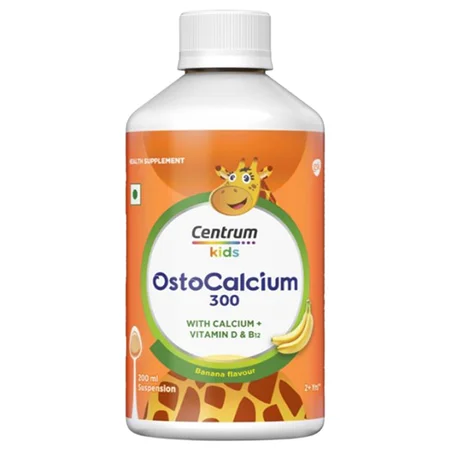 Ostocalcium 300 Kids Banana Flavour Syrup 2+ Years, 200 ml