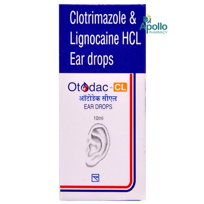 Otodac-CL Ear Drops 10 ml, Pack of 1 EAR DROPS