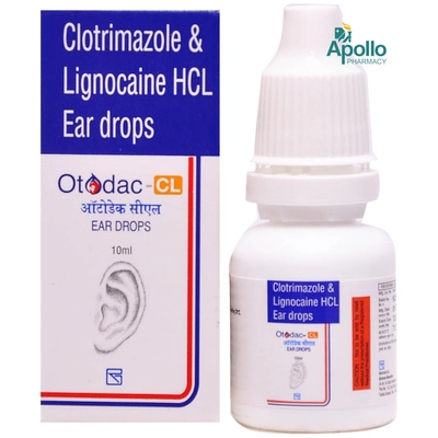 Otodac-CL Ear Drops 10 ml, Pack of 1 EAR DROPS