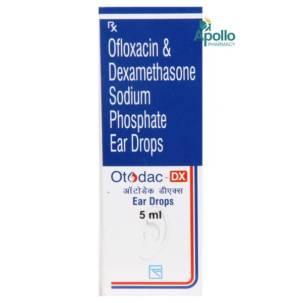 Otodac DX Ear Drops 5 ml, Pack of 1 EAR DROPS