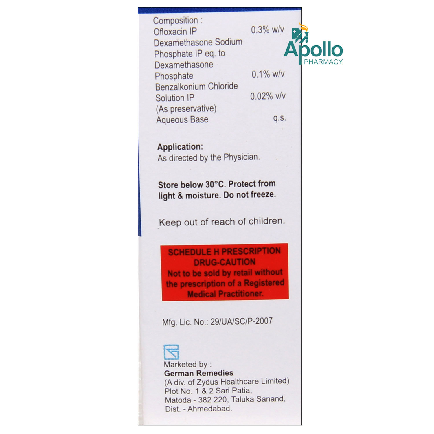 Otodac DX Ear Drops 5 ml, Pack of 1 EAR DROPS Otodac DX Ear Drops 5 ml, Pack of 1 EAR DROPS