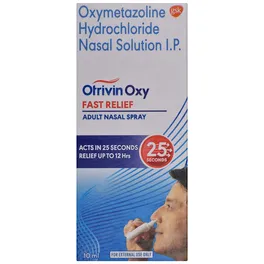Otrivin Oxy Fast Relief Adult Nasal Spray, 10 ml, Pack of 1 Nasal Spray