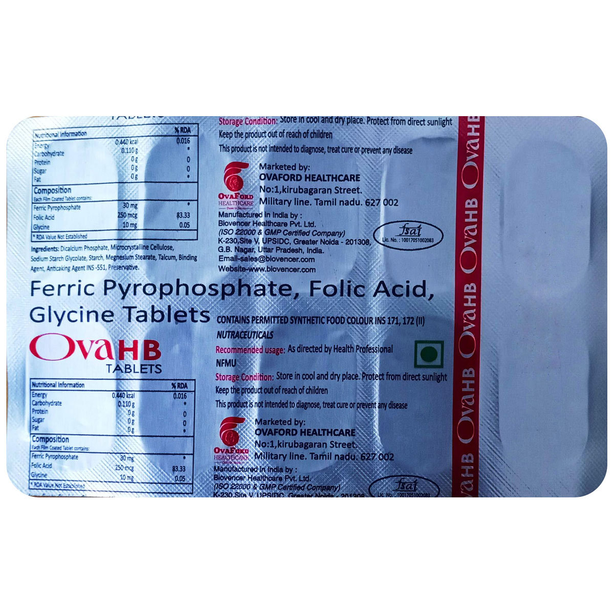 Buy Ovahb Tablet 10's Online