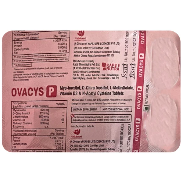 Ovacys P Tablet 10's