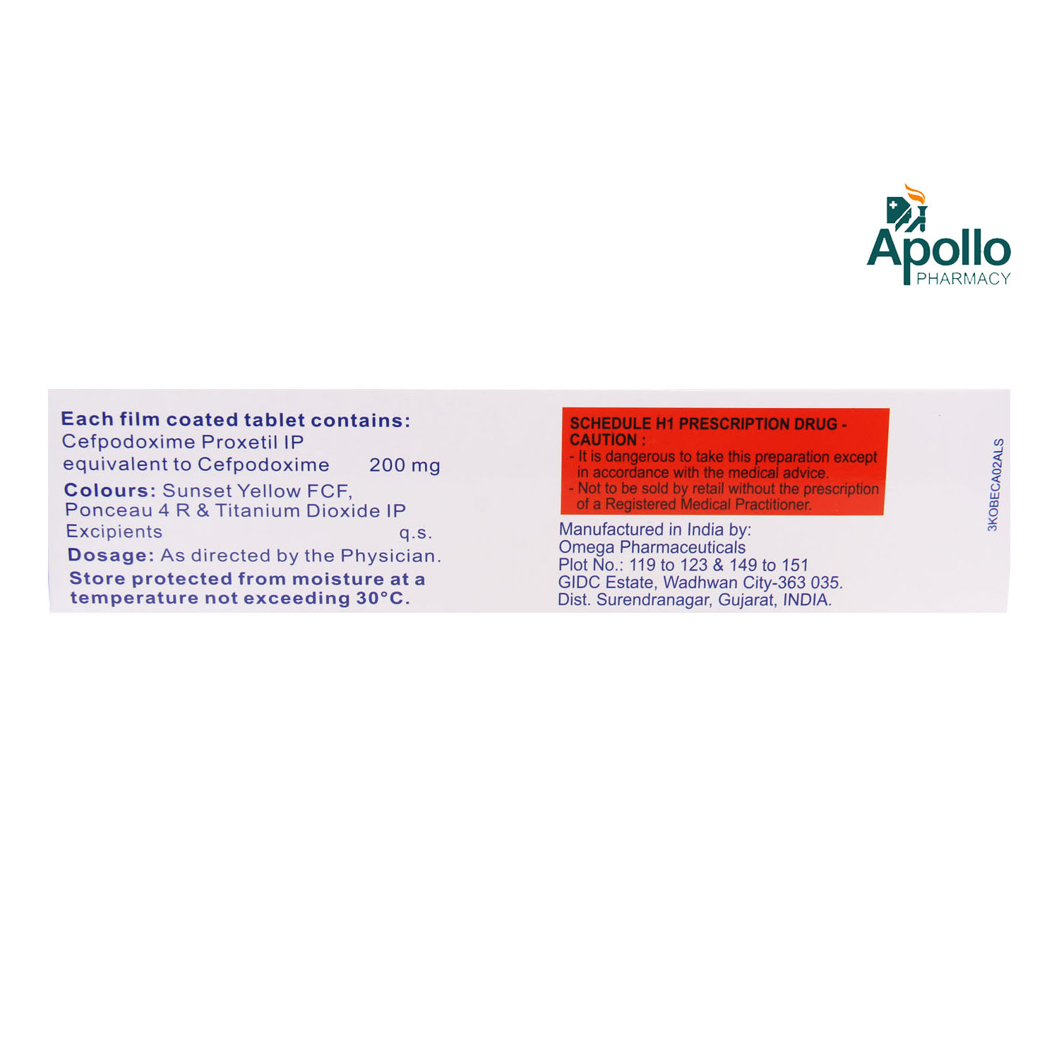 Oxipod-200 Tablet 10's, Pack of 10 TABLETS Oxipod-200 Tablet 10's, Pack of 10 TABLETS