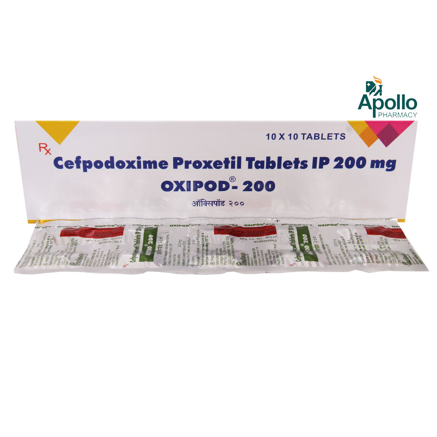 Oxipod-200 Tablet 10's, Pack of 10 TABLETS Oxipod-200 Tablet 10's, Pack of 10 TABLETS