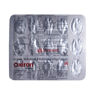 Oxiron Capsule 15's, Pack of 15 CAPSULES