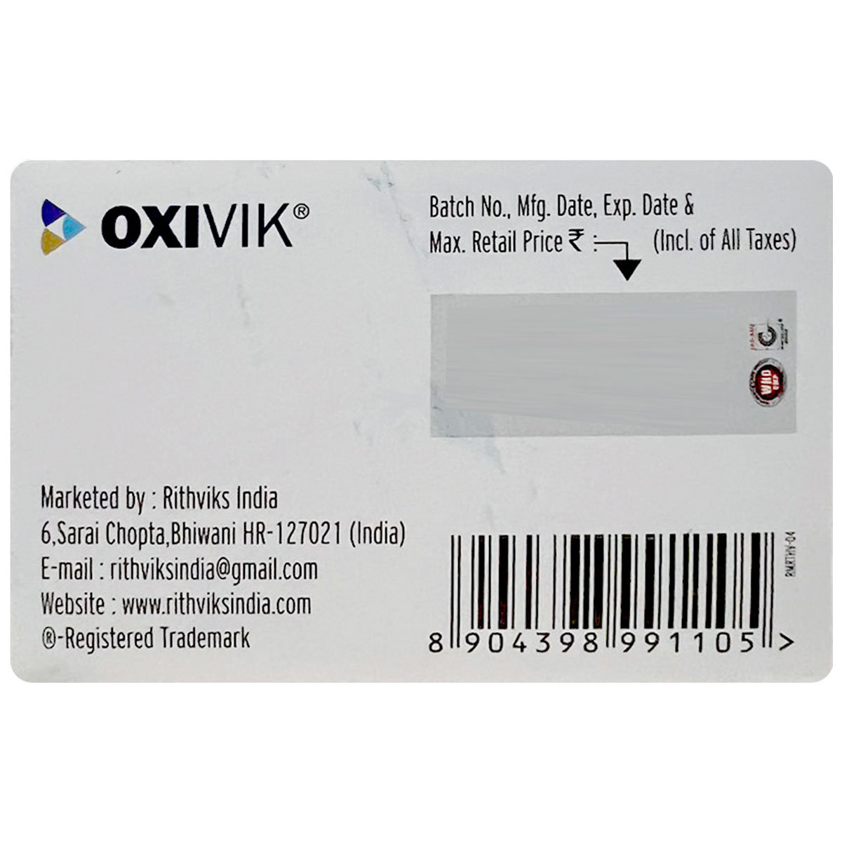 Oxivik Tablet 10's, Pack of 10 Oxivik Tablet 10's, Pack of 10