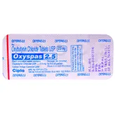 Oxyspas 2.5 Tablet 10's, Pack of 10 TABLETS