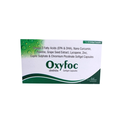 Oxyfoc Softgel Capsule 10's, Pack of 10