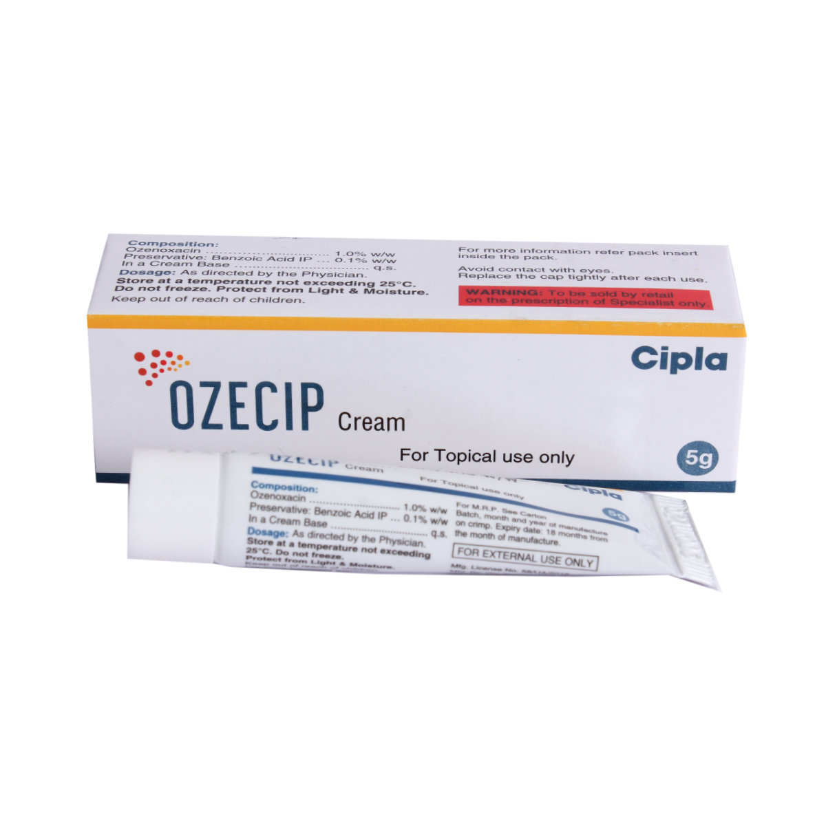 Ozecip Cream 5 gm, Pack of 1 CREAM Ozecip Cream 5 gm, Pack of 1 CREAM