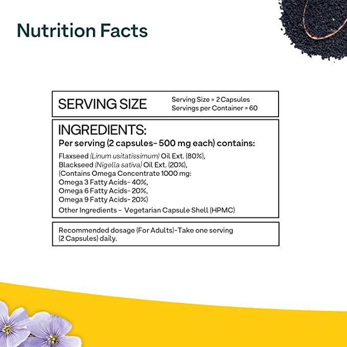 Oziva Plant Based 1000 mg Omega 369, 60 Capsules, Pack of 1 Oziva Plant Based 1000 mg Omega 369, 60 Capsules, Pack of 1