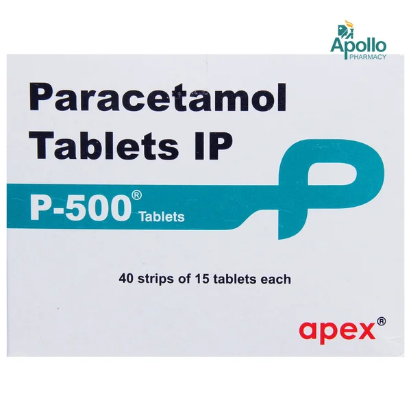 P 500 Tablet 15's, Pack of 15 TABLETS