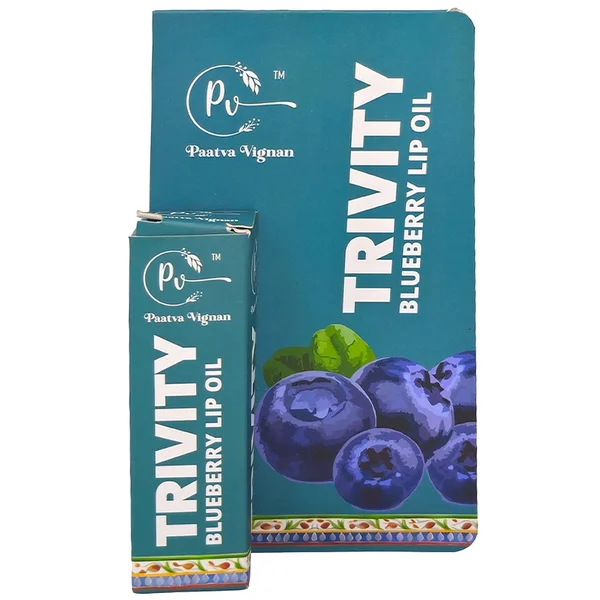 Paatva Vignan Trivity Blueberry Lip Oil, 8 ml