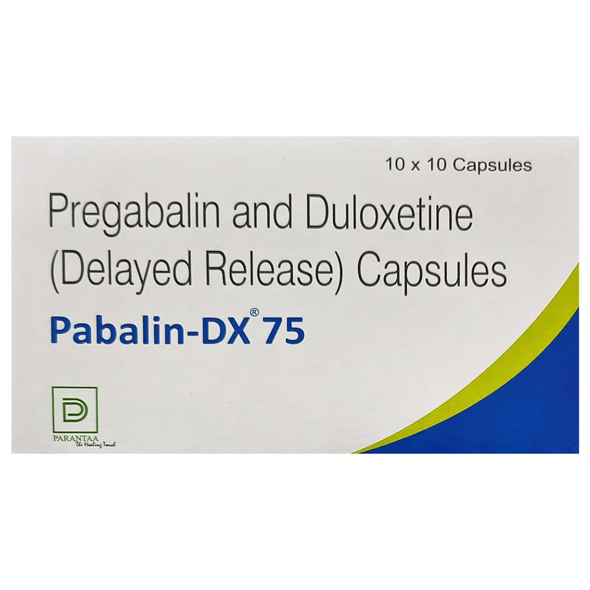 Pabalin-DX 75/20 Capsule 10's, Pack of 10 Pabalin-DX 75/20 Capsule 10's, Pack of 10