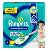 Pampers All-Round Protection Diaper Pants Large, 9 Count, Pack of 1