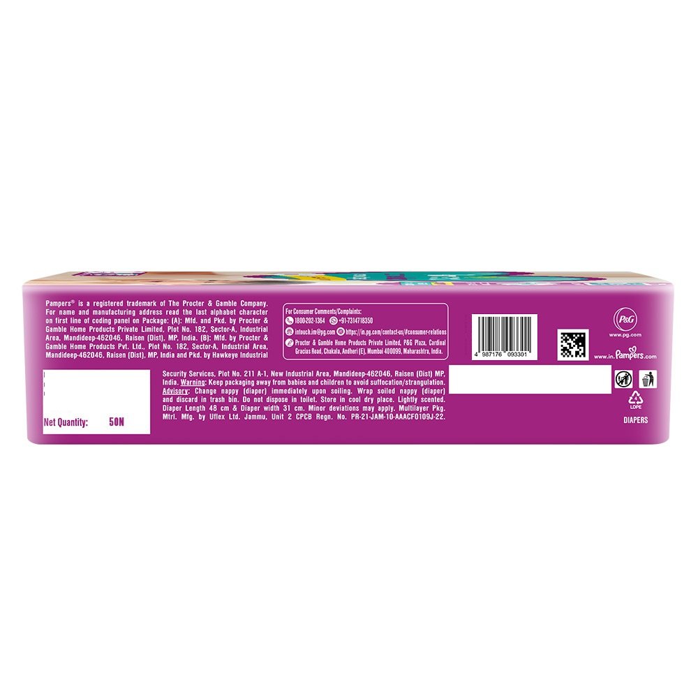 Pampers Active Baby Taped Diapers Large, 50 Count, Pack of 1 Pampers Active Baby Taped Diapers Large, 50 Count, Pack of 1