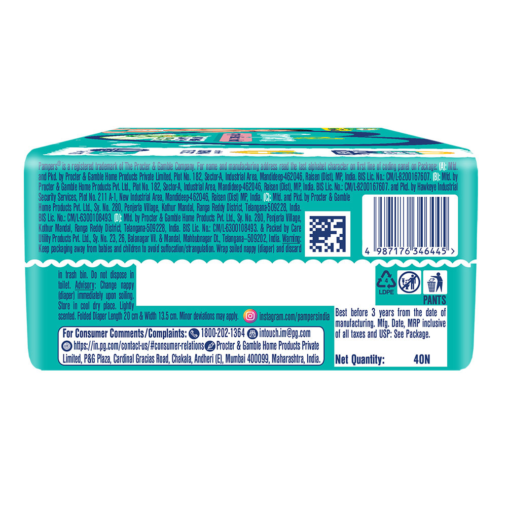 Pampers Complete Skin Comfort Diaper Pants Medium, 40 Count, Pack of 1 Pampers Complete Skin Comfort Diaper Pants Medium, 40 Count, Pack of 1