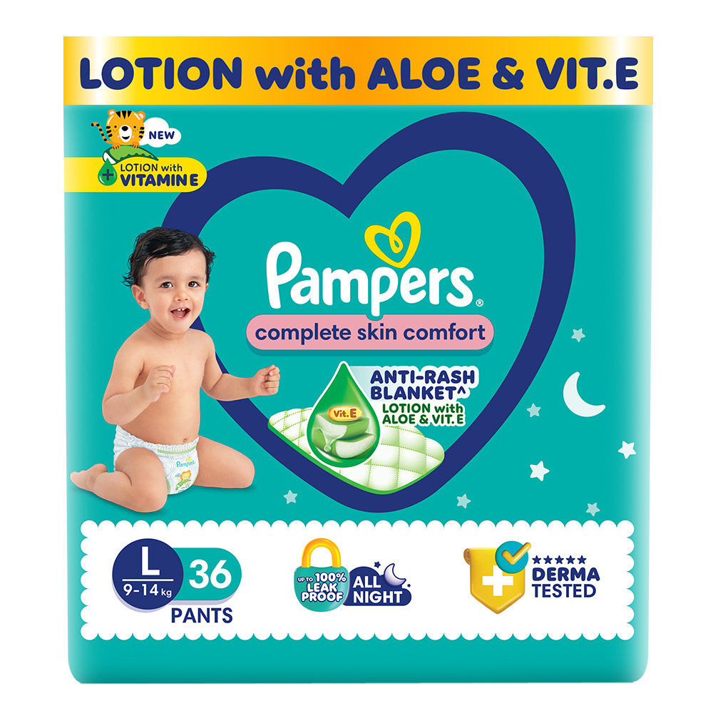 Pampers Complete Skin Comfort Diaper Pants Large, 36 Count, Pack of 1 Pampers Complete Skin Comfort Diaper Pants Large, 36 Count, Pack of 1