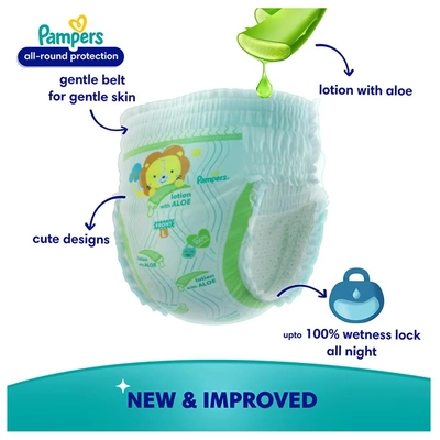 Pampers All-Round Protection Diaper Pants Large, 36 Count, Pack of 1