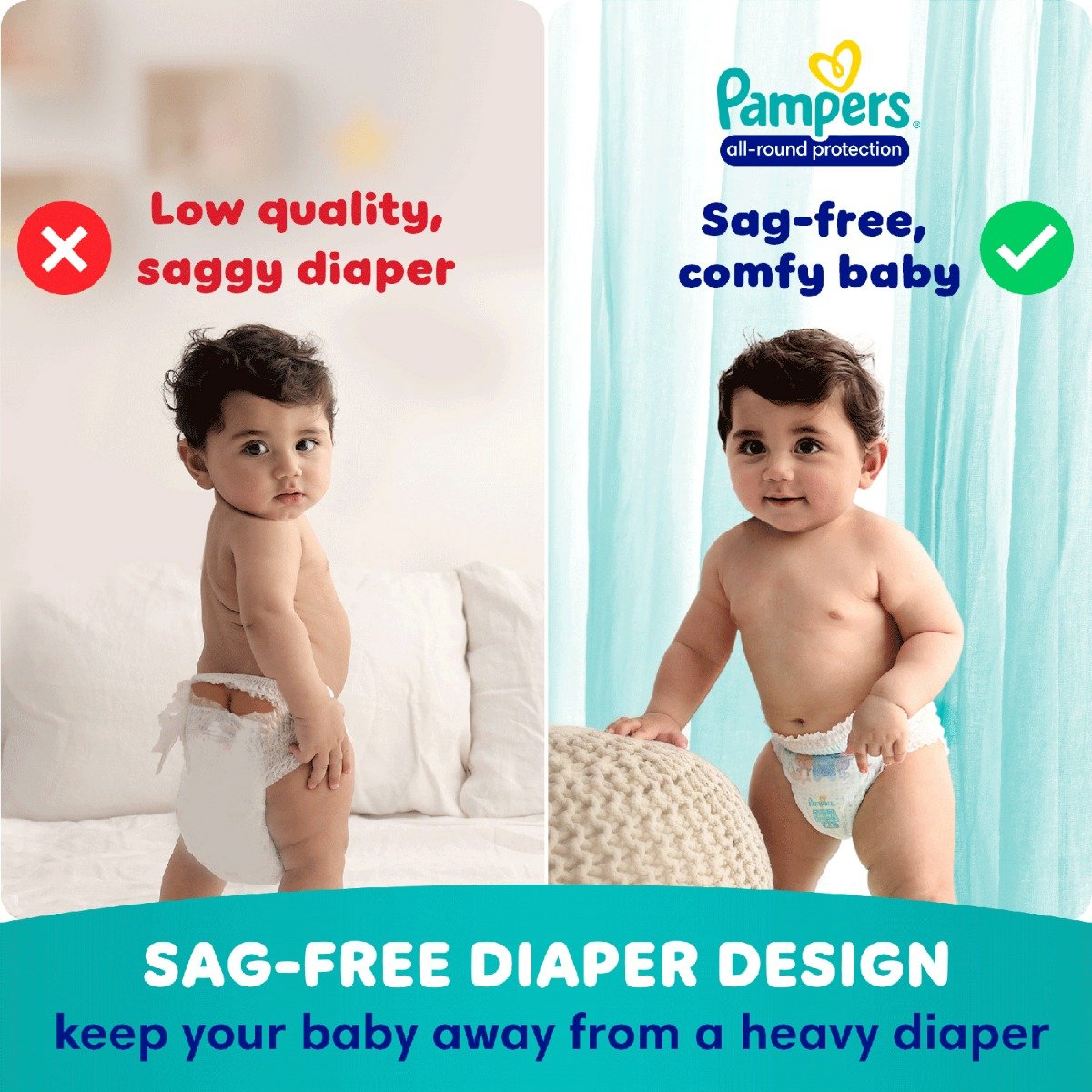 Pampers All-Round Protection Diaper Pants Small, 7 Count, Pack of 1 Pampers All-Round Protection Diaper Pants Small, 7 Count, Pack of 1