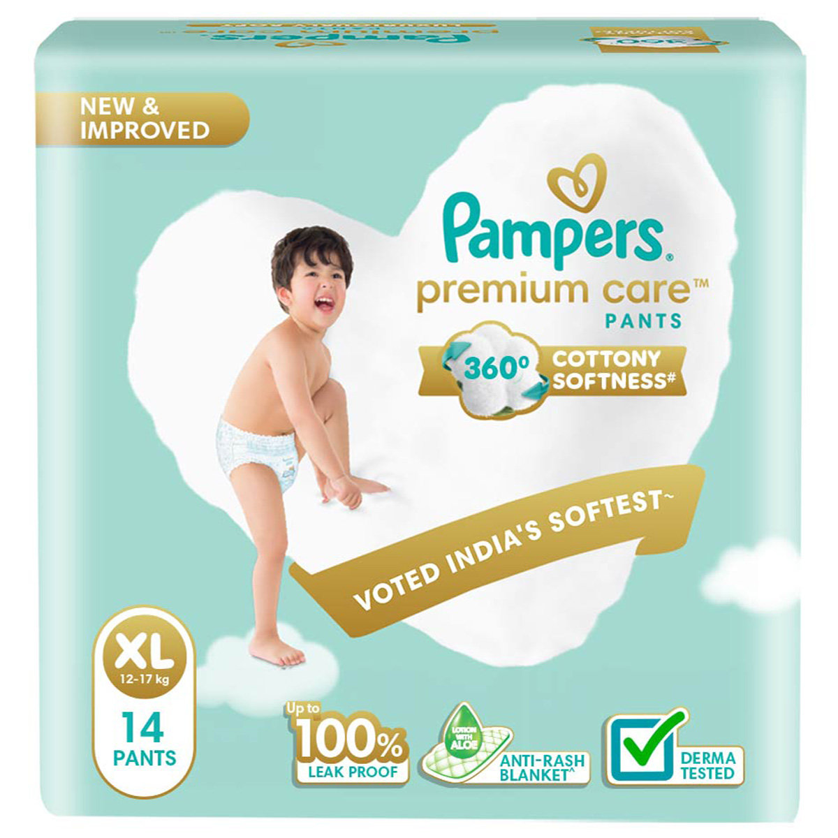 Pampers Premium Care Diaper Pants XL, 14 Count, Pack of 1 Pampers Premium Care Diaper Pants XL, 14 Count, Pack of 1