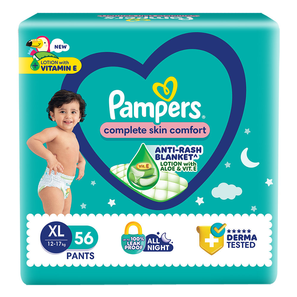 Pampers Complete Skin Comfort Diaper Pants XL, 56 Count Pampers Complete Skin Comfort Diaper Pants XL, 56 Count