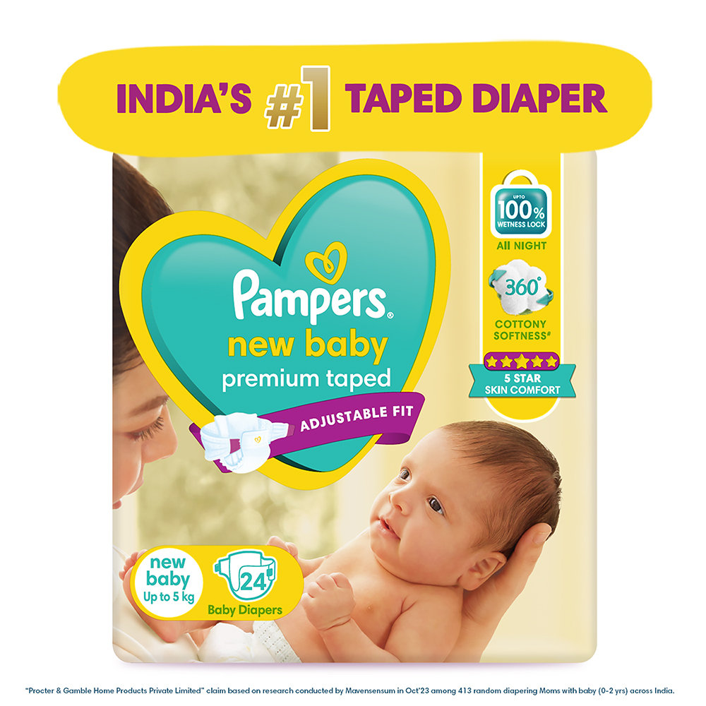 Pampers New Baby Taped Diapers, 72 Count, Pack of 1 Pampers New Baby Taped Diapers, 72 Count, Pack of 1