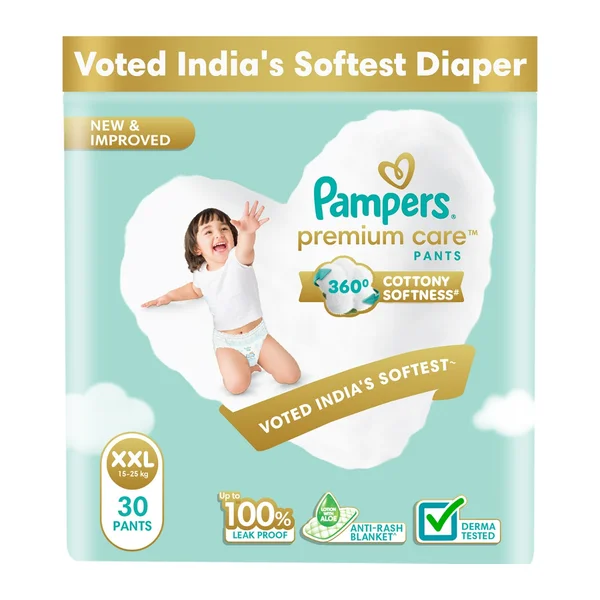 Pampers Premium Care Diaper Pants XXL, 30 Count, Pack of 1
